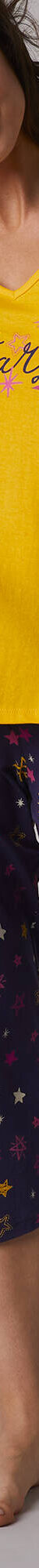 T-shirt de pyjama manches courtes imprimé Estrella  (jaune) T-shirt de pyjama manches courtes imprimé Estrella  (jaune)